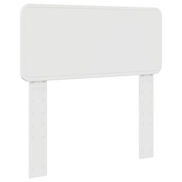 vidaXL T&ecirc;te de lit Blanc Brillant 75 cm Bois d'ing&eacute;nierie