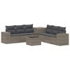 vidaXL Ensemble de Canap&eacute;s 8 pc Gris et Gris fonc&eacute;