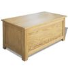 vidaXL Coffre de rangement 90 x 45 x 45 cm Bois de ch&ecirc;ne massif
