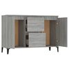 vidaXL Buffet Sonoma gris 102x35x70 cm Bois d'ing&eacute;nierie