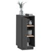 vidaXL Buffet Gris 34x40x75 cm Bois massif de pin