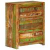vidaXL Armoire à tiroirs Multicolore 60x33x75 cm Bois de récupération