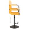 vidaXL Tabouret de bar Jaune moutarde Tissu