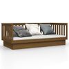 vidaXL Lit de jour sans matelas marron miel 100x200 cm bois pin massif