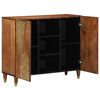 vidaXL Buffet avec porte Marron 90 x 33 x 75 cm Bois de mangue massif
