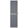 vidaXL Armoire de rangement de jardin gris 65x45x172 cm PP rotin