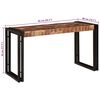 vidaXL Table Gigogne 3 pcs Marron et noir bois de récupération massif