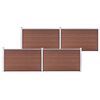 vidaXL Cl&ocirc;ture de jardin WPC 699x106 cm Marron