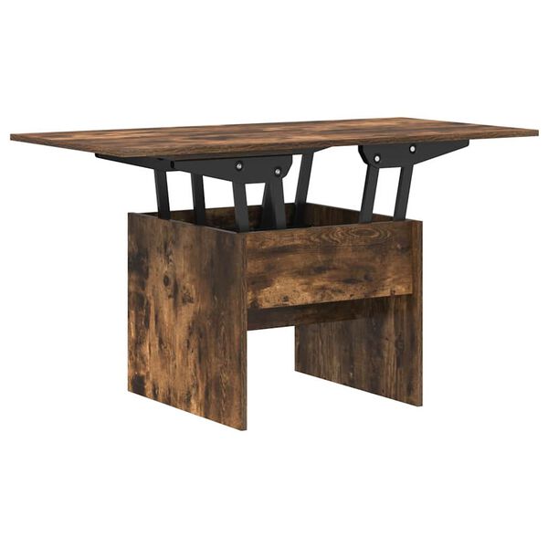vidaXL Table basse Ch&ecirc;ne fum&eacute; 55 x 54,5 x 45 cm Bois d'ing&eacute;nierie