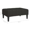 vidaXL Repose-pied Noir 78x56x32 cm Tissu