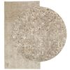 vidaXL Tapis ISTAN à poils longs aspect brillant beige 80x150 cm