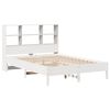 vidaXL Lit biblioth&egrave;que sans matelas blanc 120x190 cm bois pin massif