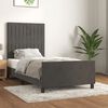 vidaXL Cadre de lit sans matelas gris fonc&eacute; 100x200 cm velours