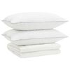 vidaXL Ensemble de couette 90 % en duvet d&rsquo;oie FULDA 3 pc 220 x 260 cm