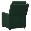 vidaXL Fauteuil &eacute;lectrique de massage Vert fonc&eacute; Tissu