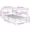 vidaXL Lit biblioth&egrave;que sans matelas 90x200 cm bois de pin massif