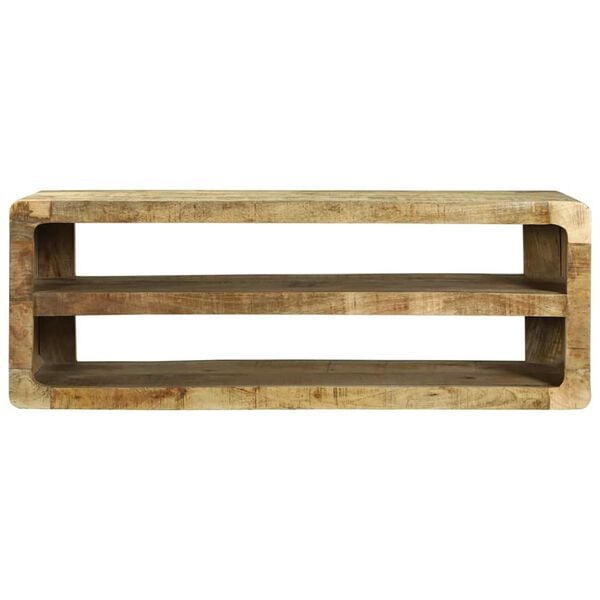vidaXL Meuble TV Marron 100 x 32 x 36 cm Bois de manguier massif