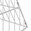 vidaXL Cage pour lapins Argent 215 x 100 x 85 cm Acier galvanisé