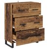 vidaXL Buffet Bois Ancien 69,5 x 34 x 90 cm Bois d'ing&eacute;nierie et fer