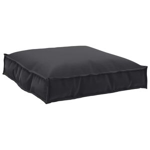 vidaXL Coussin Tissu Oxford Noir 70 x 70 x 12 cm