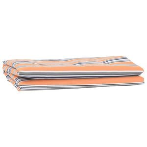vidaXL Toile de rechange pour auvent Bleu et Orange 1000 x 160 cm