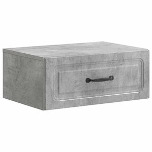 vidaXL Cabinet de chevet mural Gris b&eacute;ton 49 x 34,5 x 20 cm