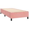 vidaXL Sommier &agrave; lattes de lit avec matelas LED Rose 80x200 cm Velours