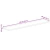 vidaXL Dessus de table 140x40x3,8cm rectangulaire bois massif manguier