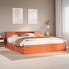 vidaXL Cadre de lit sans matelas cire marron 180x200cm bois pin massif
