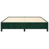 vidaXL Cadre de lit sans matelas vert fonc&eacute; 160x200 cm velours