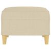 vidaXL Repose-pied Cr&egrave;me 70x55x41 cm Tissu