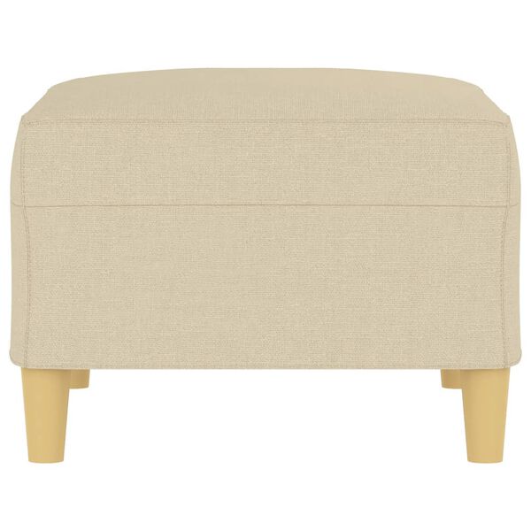 vidaXL Repose-pied Cr&egrave;me 70x55x41 cm Tissu