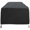 vidaXL Housse de Transat Uni Noir 74 x 210 x 40 cm tissu