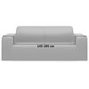 vidaXL Housse extensible de canapé 2 places Gris Jersey de polyester