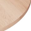 vidaXL Dessus de table rond Ø30x1,5 cm Bois de chêne massif non traité