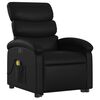 vidaXL Fauteuil inclinable de massage &eacute;lectrique noir similicuir