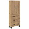 vidaXL Haut Armoire 2 pcs Ch&ecirc;ne artisanal 69,5 x 34 x 180 cm