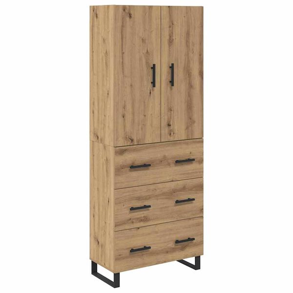 vidaXL Haut Armoire 2 pcs Ch&ecirc;ne artisanal 69,5 x 34 x 180 cm
