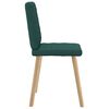 vidaXL Chaises &agrave; manger lot de 6 vert fonc&eacute; tissu