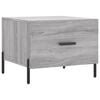 vidaXL Table basse Sonoma gris 50x50x40 cm Bois d'ing&eacute;nierie