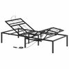 vidaXL Cadre de Lit &Eacute;lectrique R&eacute;glable Noir 200 x 90 x 33,5 cm Acier