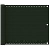 vidaXL &Eacute;cran de balcon Vert fonc&eacute; 75x300 cm PEHD