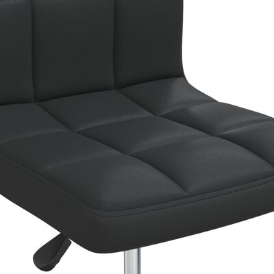 3087439 vidaXL Dining Chair Black Faux Leather (334170)