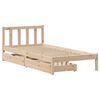 vidaXL Cadre de lit sans matelas 90x190 cm bois de pin massif