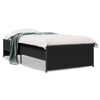 vidaXL Cadre de lit sans matelas noir 100x200 cm