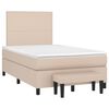 vidaXL Sommier &agrave; lattes de lit avec matelas Cappuccino 120x200 cm