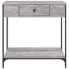 vidaXL Table console sonoma gris 75x34,5x75 cm bois d'ing&eacute;nierie