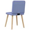 vidaXL Chaises à manger lot de 2 bleu jean tissu