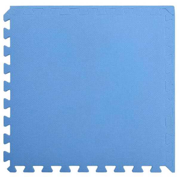 vidaXL Tapis d'exercice puzzle 12 pcs Bleu 4,32 ㎡ Mousse EVA