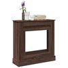 VidaXL Cadre de chemin&eacute;e ch&ecirc;ne marron 90x30x90 cm bois d'ing&eacute;nierie